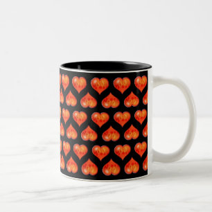 Hearts on Fire Two-Tone Coffee Mug