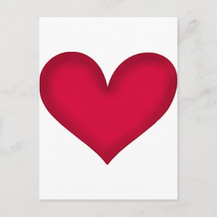hearts on paper postcard