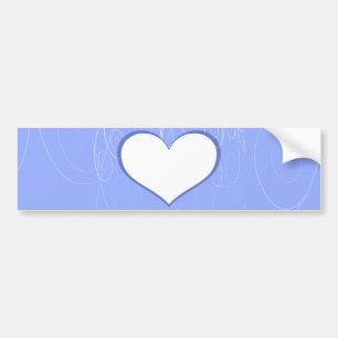 Hearts on Swirls Bumper Sticker