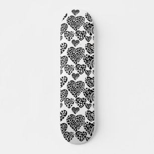 Hearts on Wood Skateboard