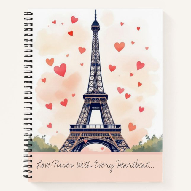 Hearts Over Paris Notebook (Front)