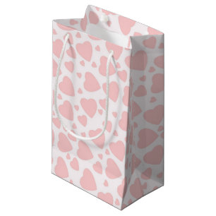 hearts Pale Pinkcute Small Gift Bag