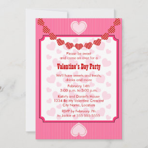 Hearts Party Invitation