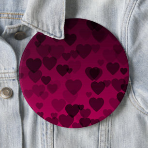 Hearts Pattern 18 6 Cm Round Badge
