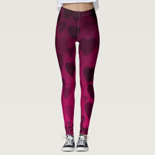 Hearts Pattern 18 Leggings