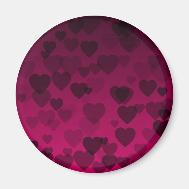 Hearts Pattern 18 Magnet (Front)