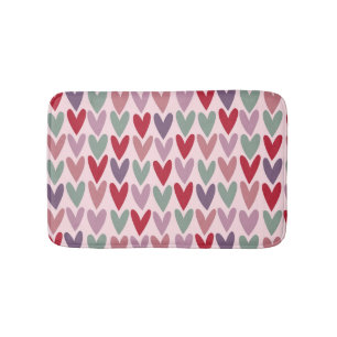 Hearts Pattern 1 Bath Mat