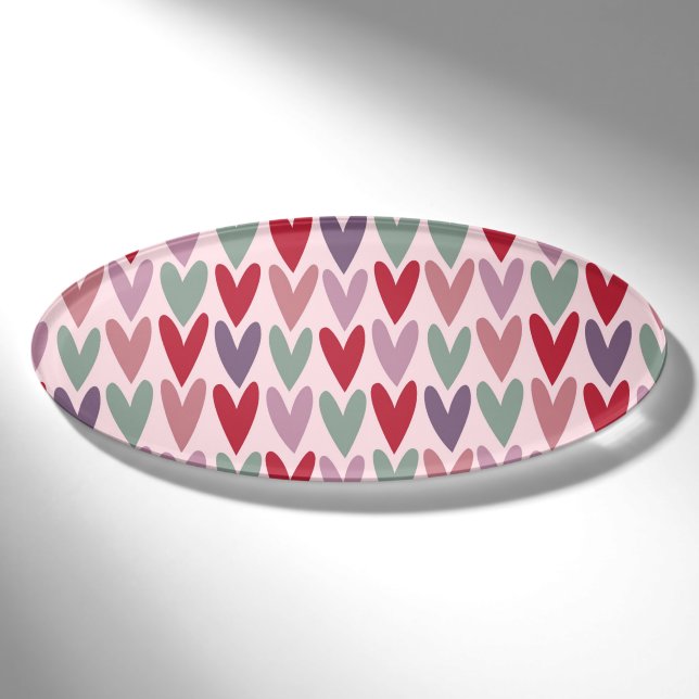 Hearts Pattern 1 Name Tag (Front)