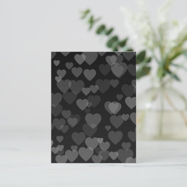 Hearts Pattern 20 Postcard (Standing Front)