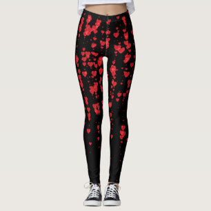Hearts Pattern 24 Leggings
