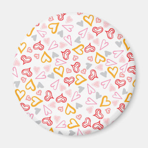 Hearts Pattern 26 Magnet