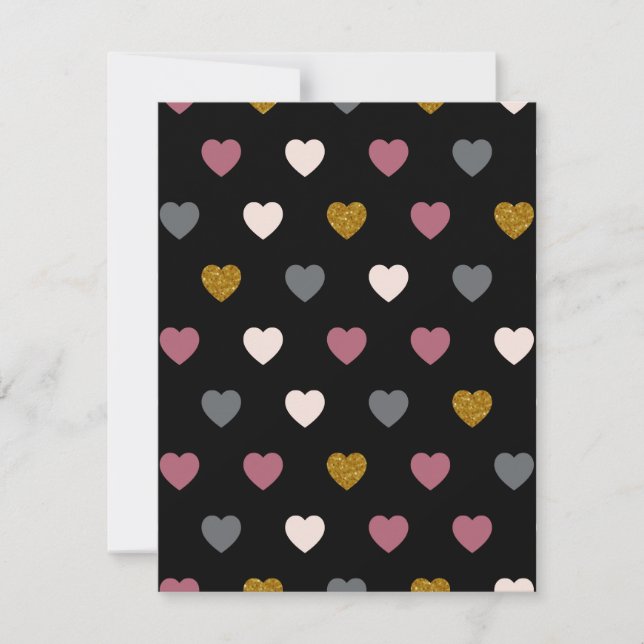 Hearts Pattern 30 Card (Front)