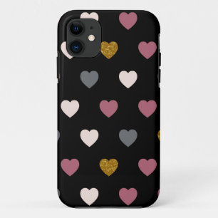 Hearts Pattern 30 iPhone 11 Case