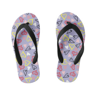 Hearts Pattern 31 Kid's Thongs