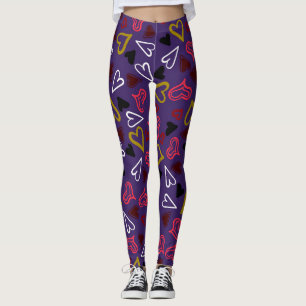 Hearts Pattern 32 Leggings