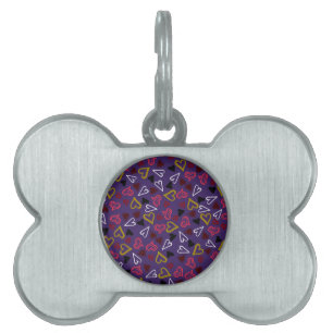 Hearts Pattern 32 Pet ID Tag