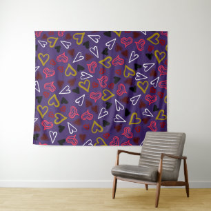 Hearts Pattern 32 Tapestry