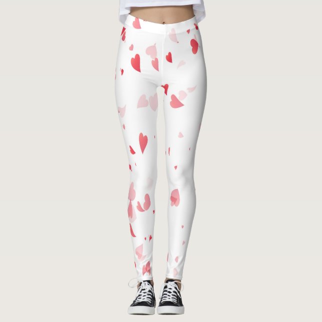 Hearts Pattern 33 Leggings (Front)