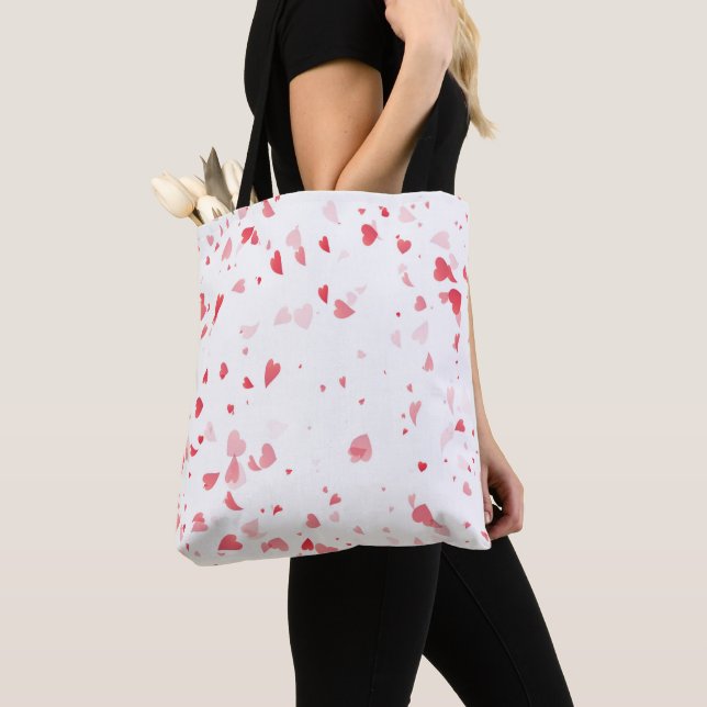 Hearts Pattern 33 Tote Bag (Close Up)