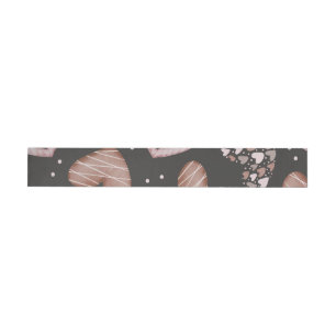 Hearts Pattern 35 Wrap Around Label