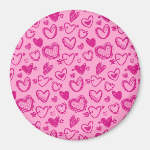 Hearts Pattern 58 Magnet