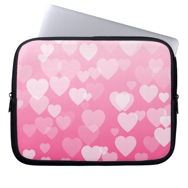 Hearts Pattern 73.2 Laptop Sleeve (Front)