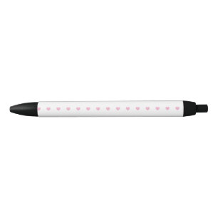 Hearts Pattern Black Ink Pen