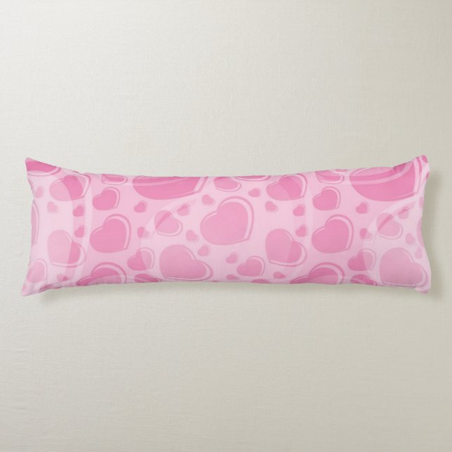 Hearts pattern body cushion (Front)
