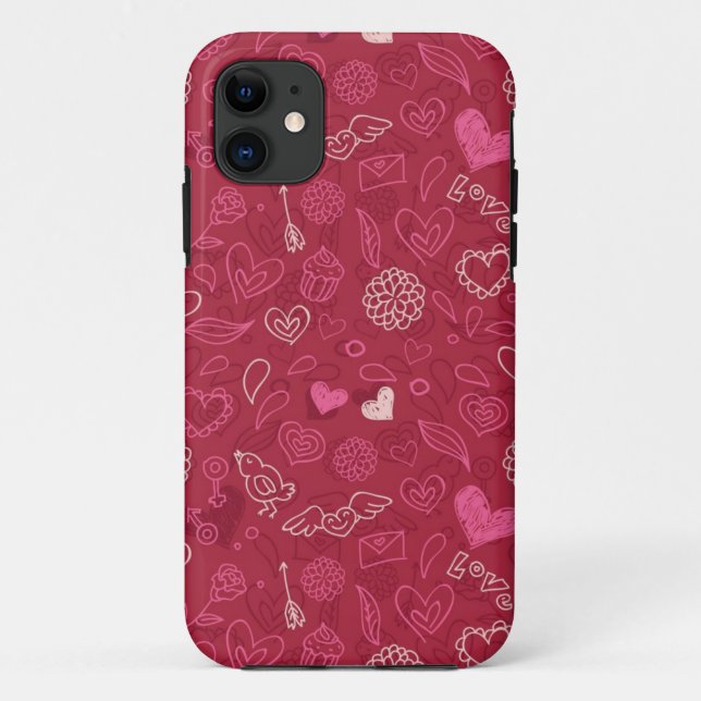 Hearts pattern Case-Mate iPhone case (Back)
