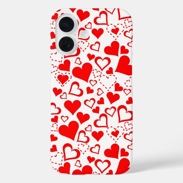 Hearts Pattern Case-Mate iPhone Case (Back)