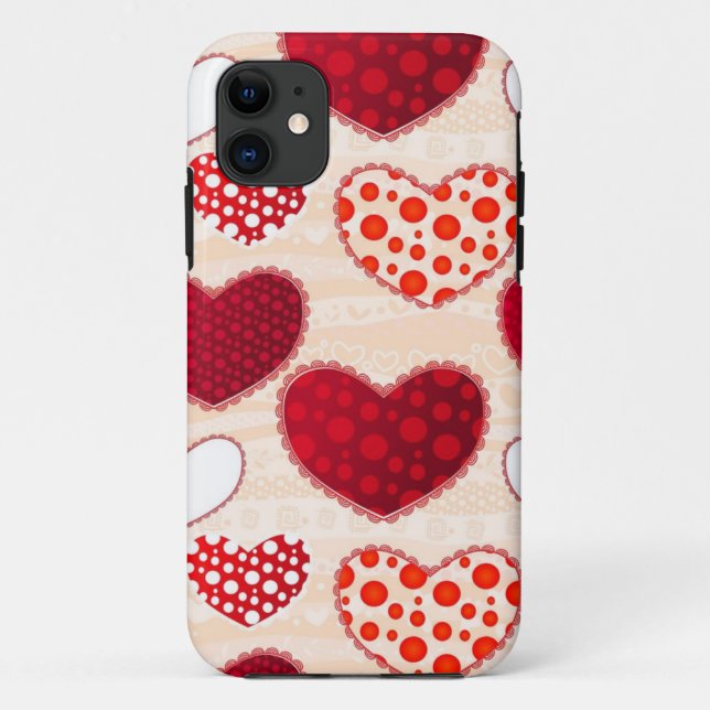 Hearts pattern Case-Mate iPhone case (Back)