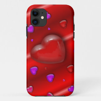 Hearts pattern iPhone 11 case