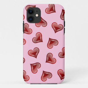 Hearts pattern iPhone 11 case