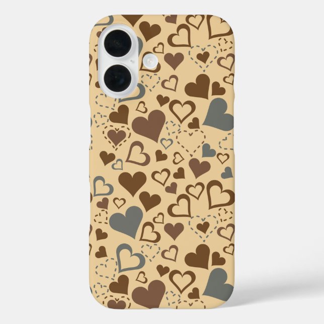 Hearts Pattern Case-Mate iPhone Case (Back)