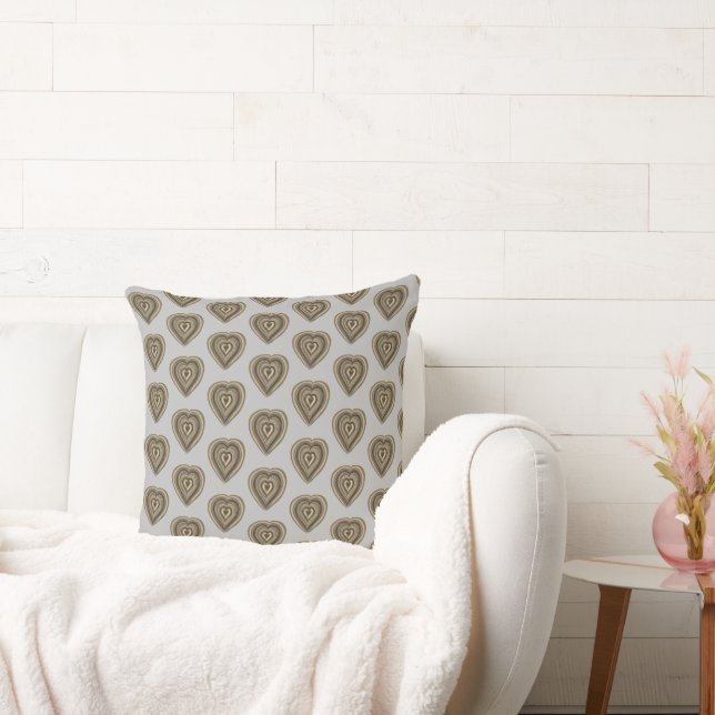 Hearts pattern cushion (Couch)