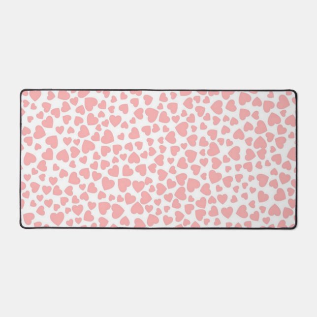Hearts pattern desk mat (Front)
