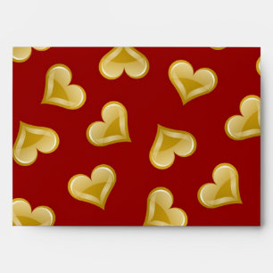 Hearts pattern envelope