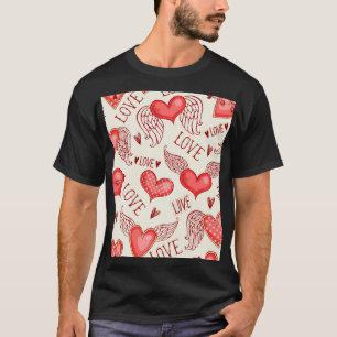 Hearts Pattern for Valentine's Day T-Shirt