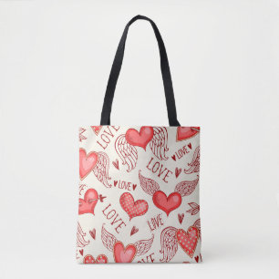 Hearts Pattern for Valentine's Day Tote Bag