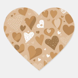 Hearts pattern. heart sticker