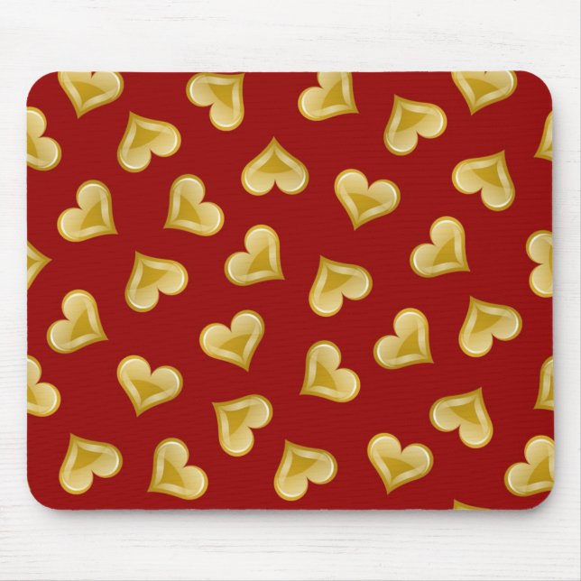 Hearts pattern mouse pad (Front)