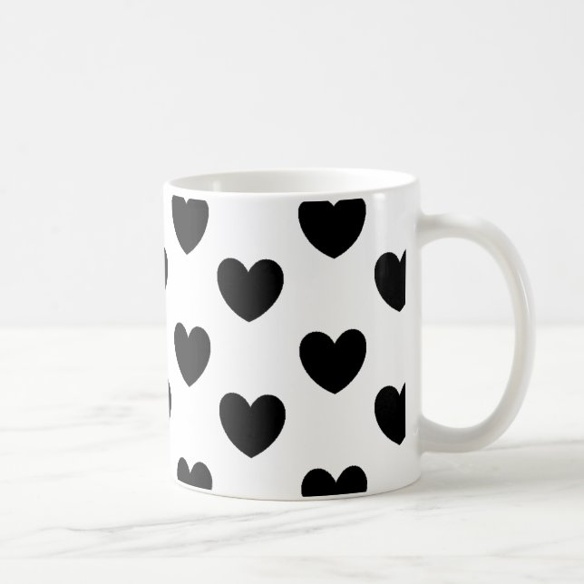 Hearts Pattern Mug (Right)