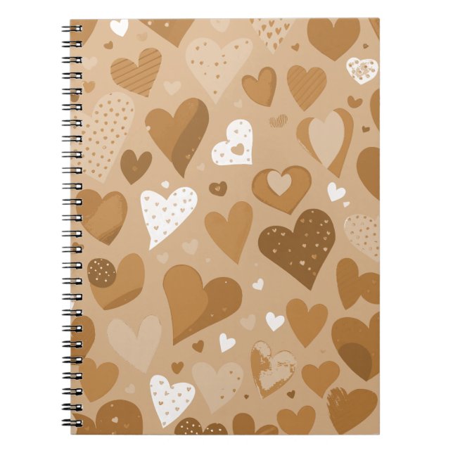 Hearts pattern. notebook (Front)