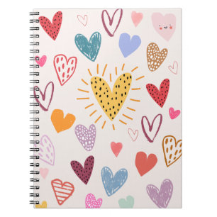Hearts Pattern   Notebook Journal