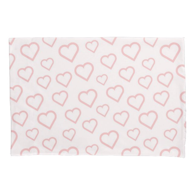 Hearts pattern pillowcase (Front)