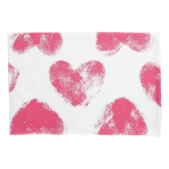 Hearts pattern pillowcase (Front)