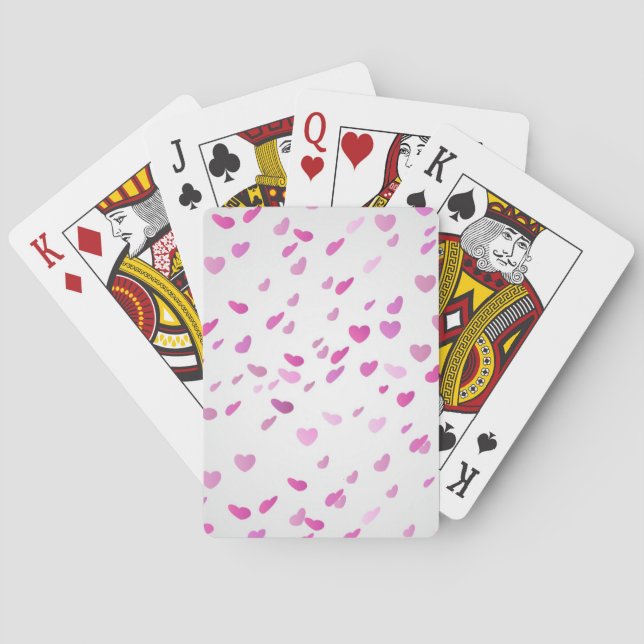 Hearts pattern playing cards (Back)