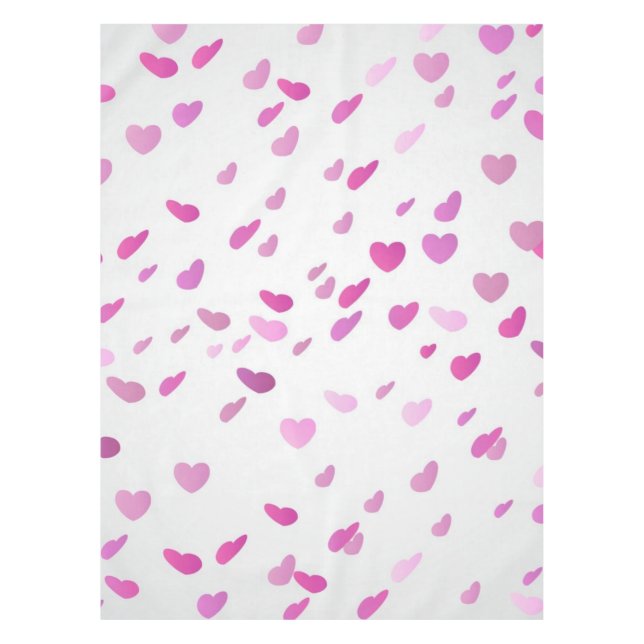 Hearts pattern tablecloth (Front)
