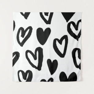 Hearts Pattern: Valentine Vintage Tapestry