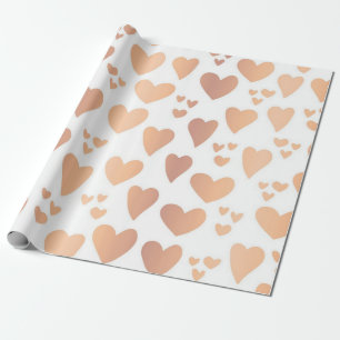 Hearts pattern wrapping paper